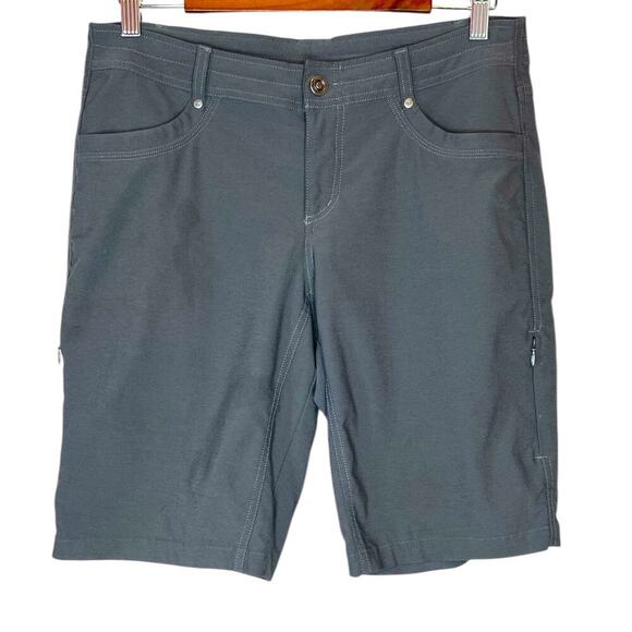 KUHL Hiking Cargo Shorts 10" Inseam in Gray Women's Size 10 - Picture 1 of 16